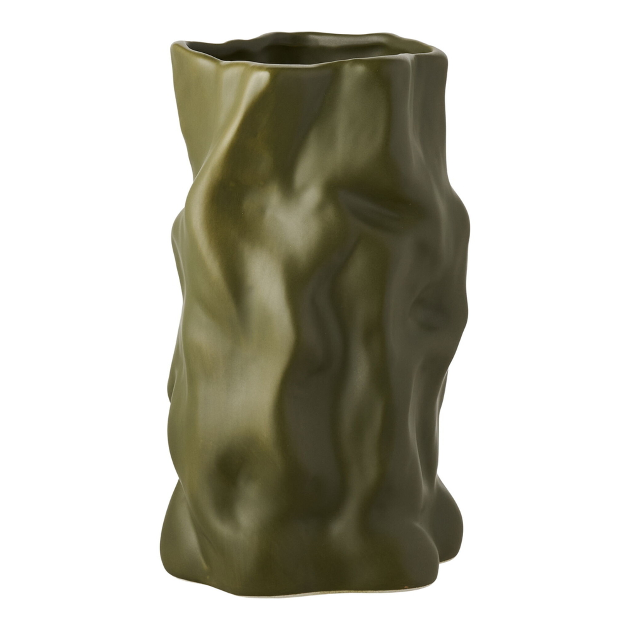 Keramik Vase Green, grün 