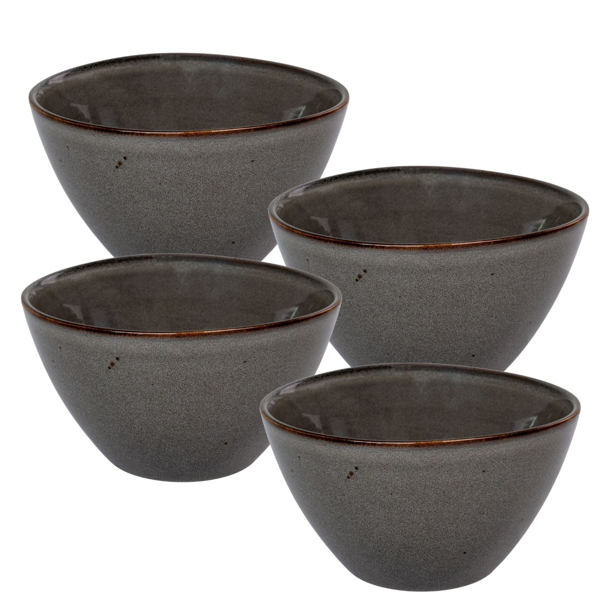 Selma Schüssel 4er Set, grau 