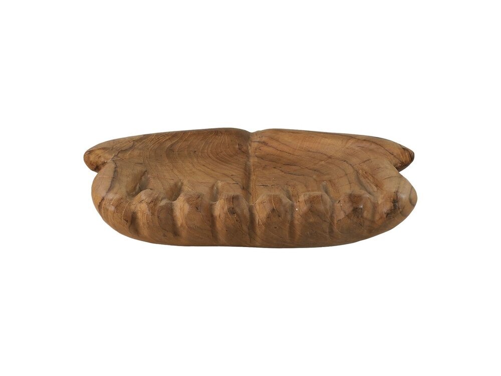 Dekoschale offene Hände Teakholz, natur 