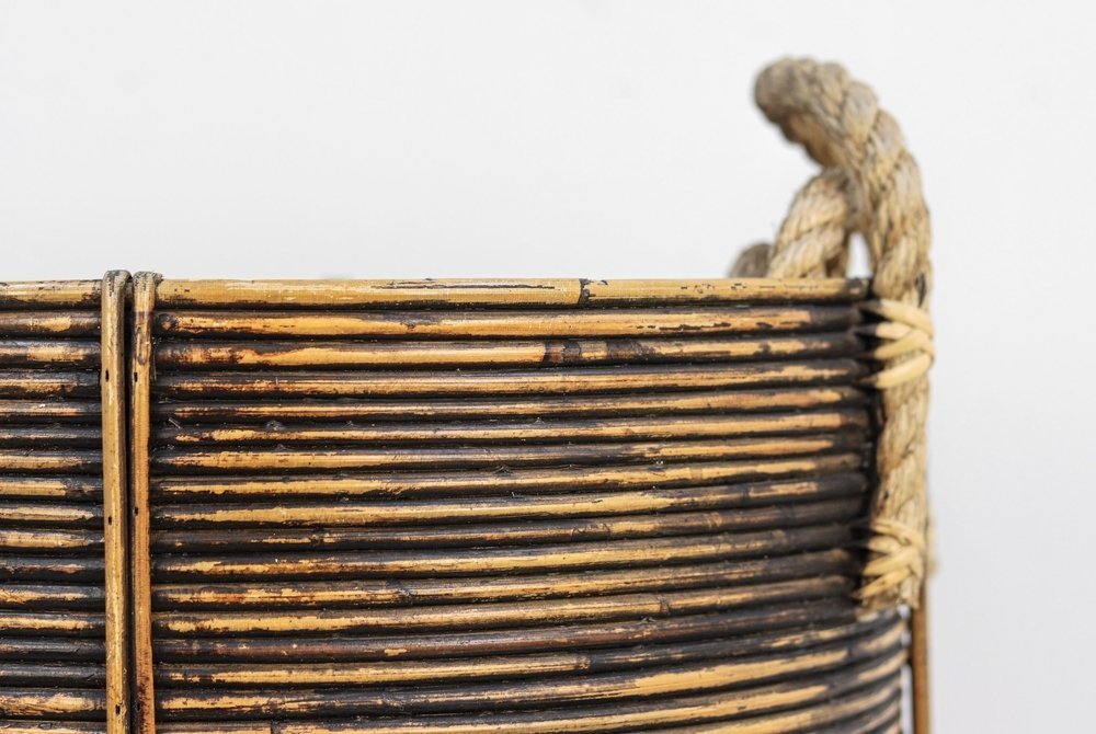 Korbset Kika Rattan 3er, schwarz 