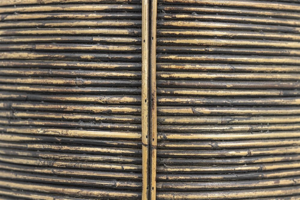 Korbset Kika Rattan 3er, schwarz 