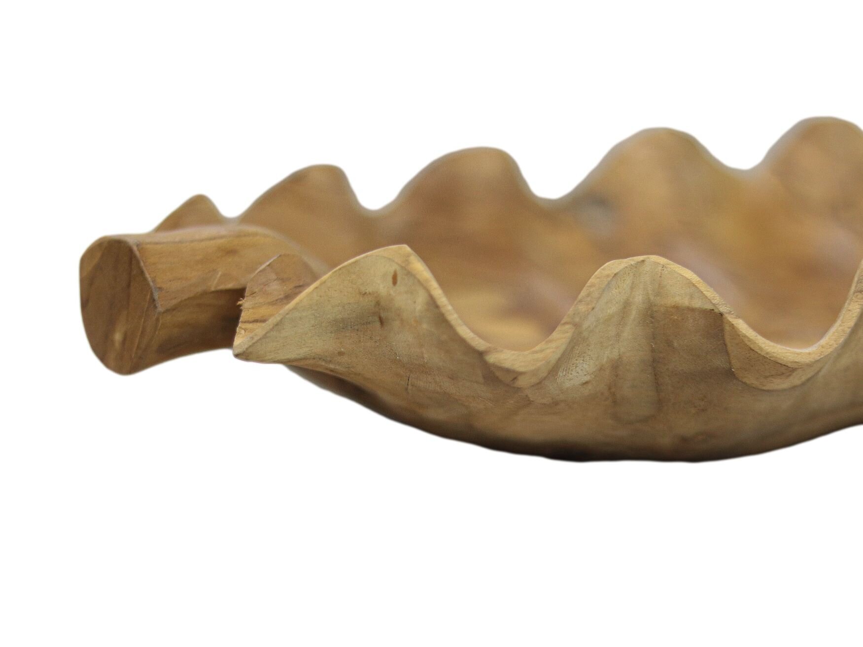 Obstschale Leaf Teakholz, natur 