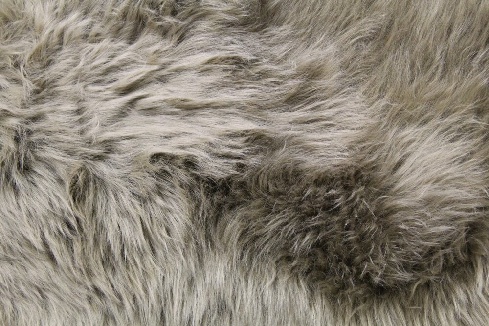 Schaffell Groß Langhaarig, moosgrün 