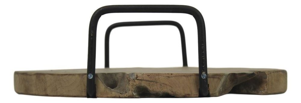 Serviertablett mit Griff Teakholz, natur 