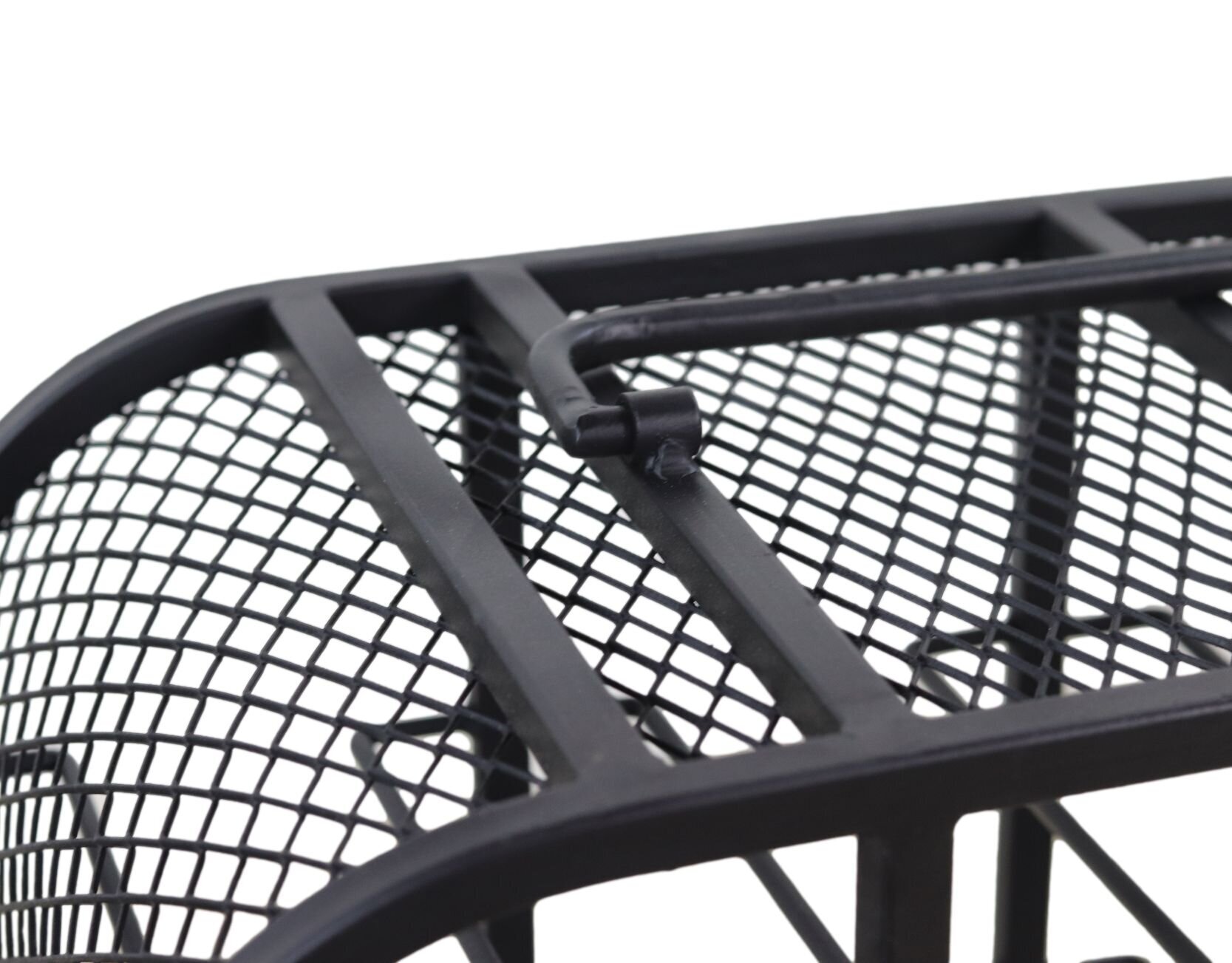 Stehendes Weinregal aus Metall, schwarz 55x25x55 cm