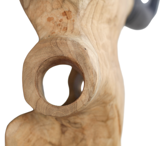 Wanddekoration Büffelkopf, natur 