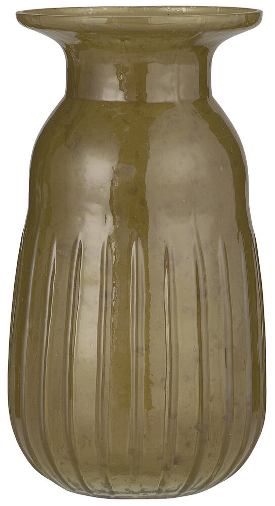 Hyazinthenvase pebbled Glas, autumn green 