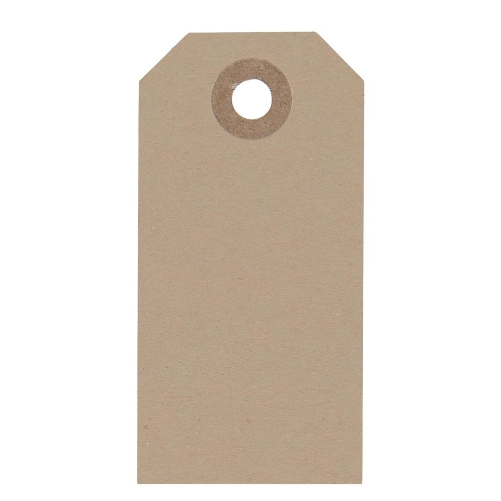 Anhängeschild aus Papier, grau 8 x 4 cm