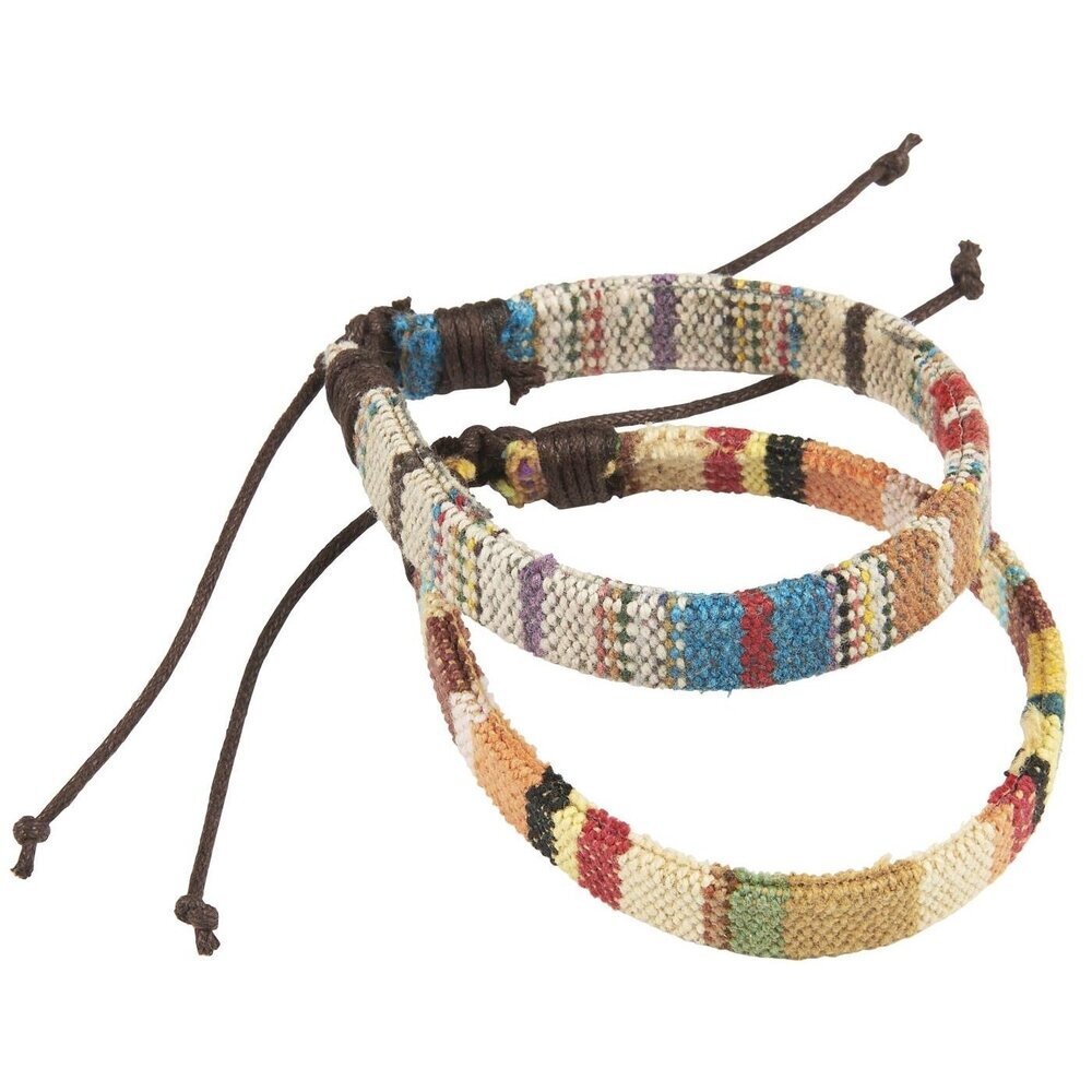 Armband Multifarben gewebtes Band im, mehrfarbig 