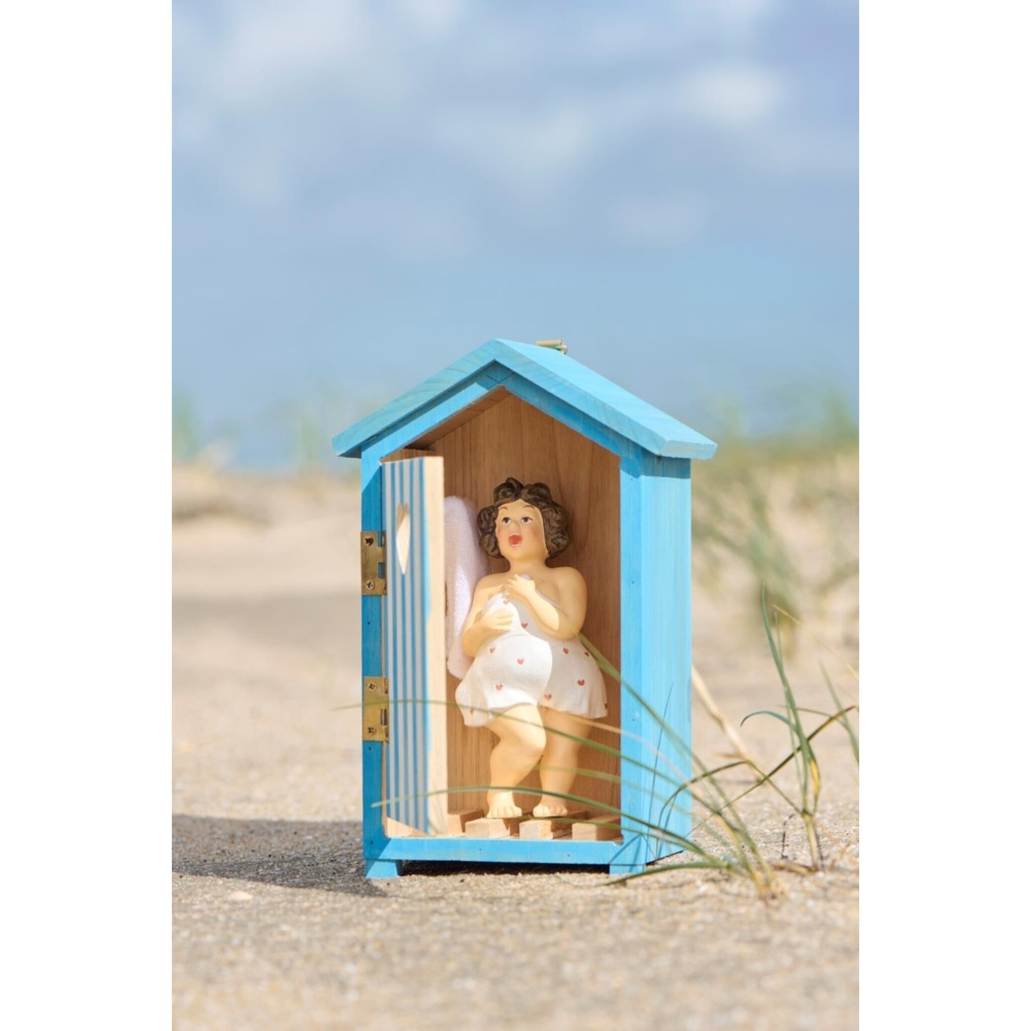 IB Laursen Dekofigur Badehaus Maritim, hellblau 