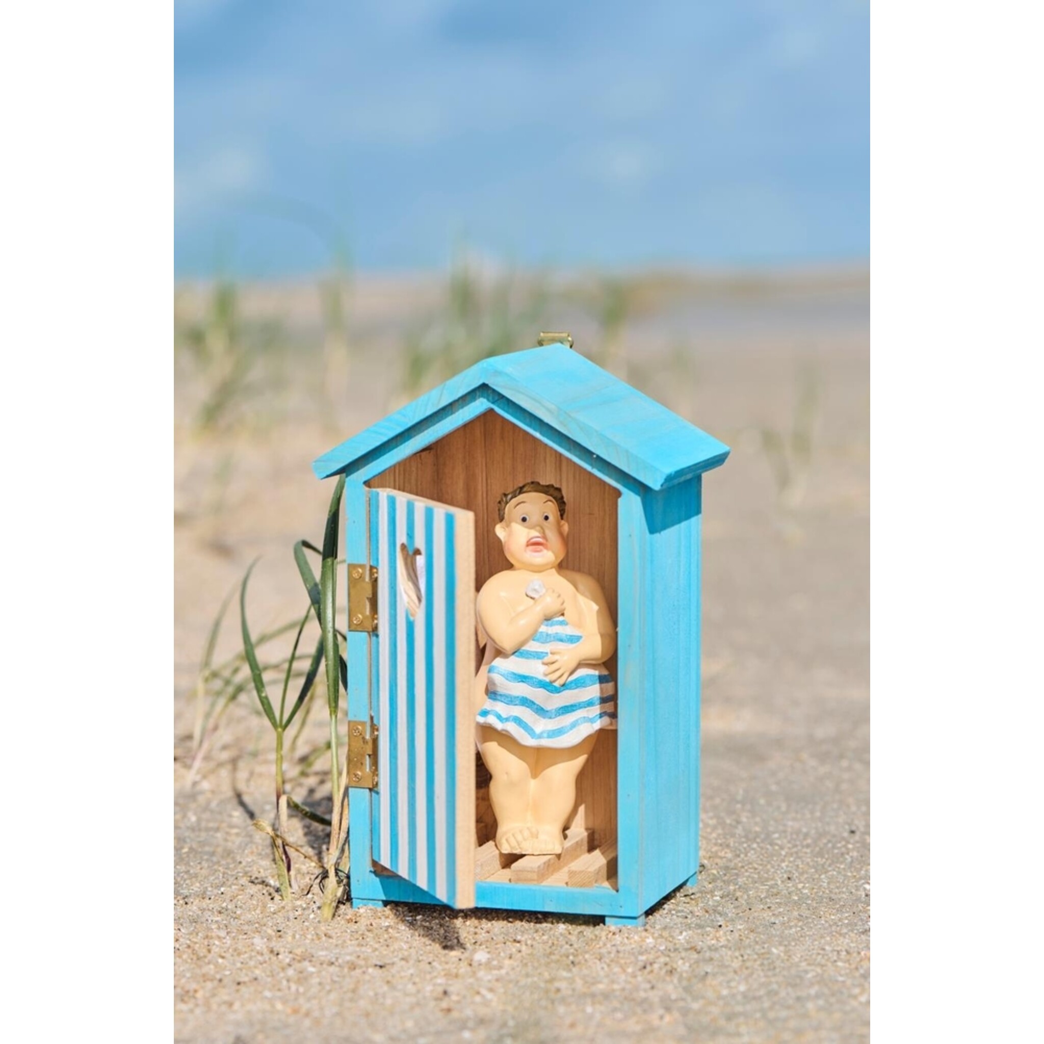 IB Laursen Dekofigur Badehaus Maritim, hellblau 