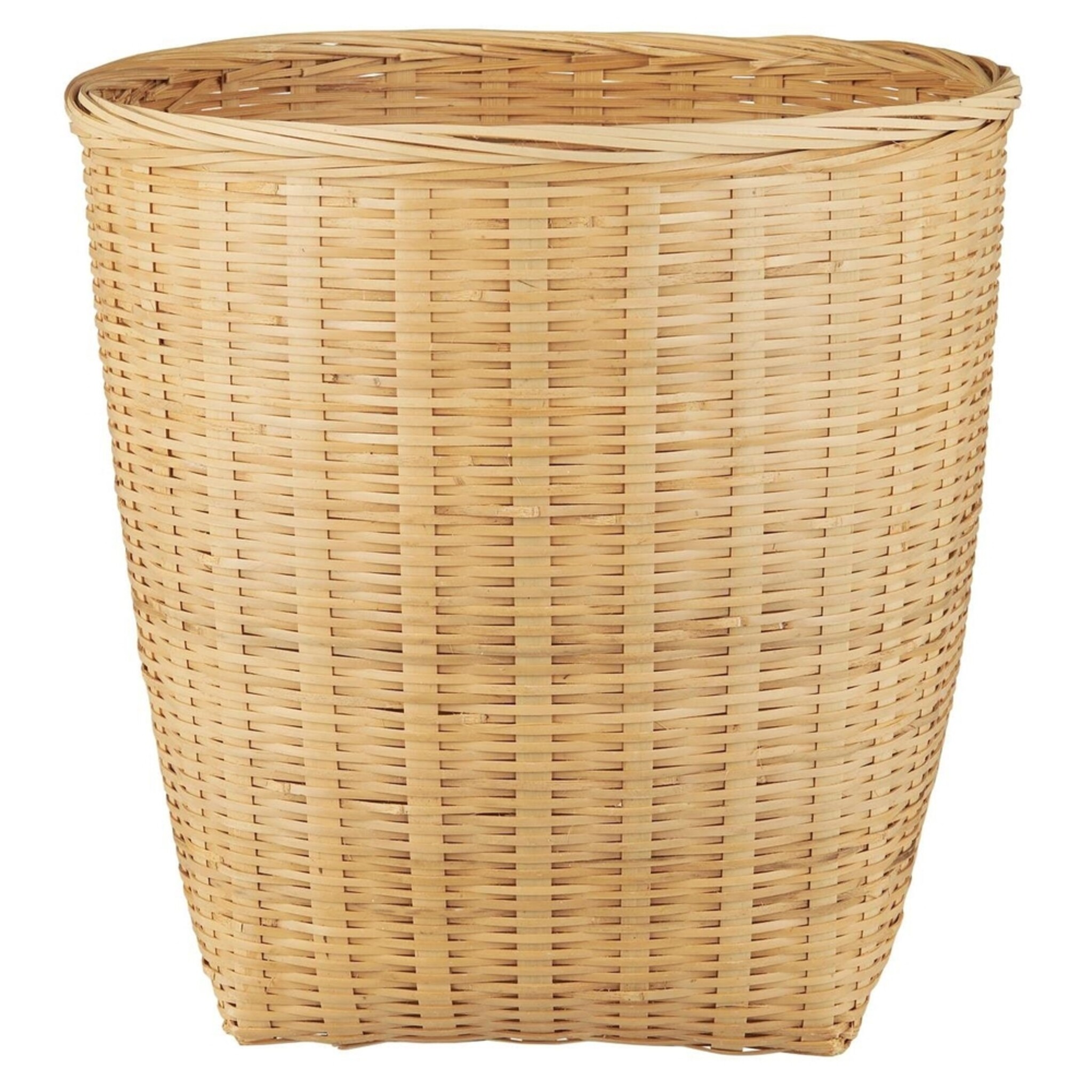 Bambus Korb Übertopf viereckiger Boden, natur 