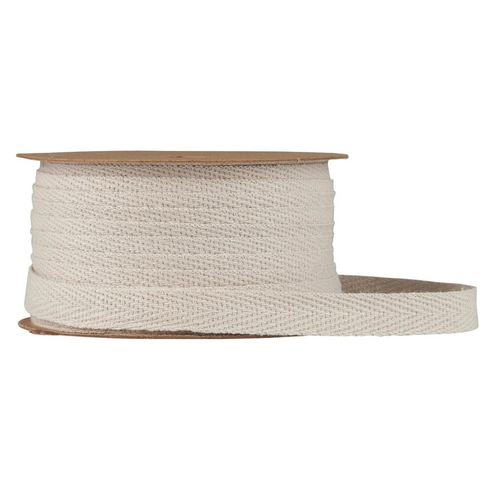 Baumwollband Spule 5m, creme 