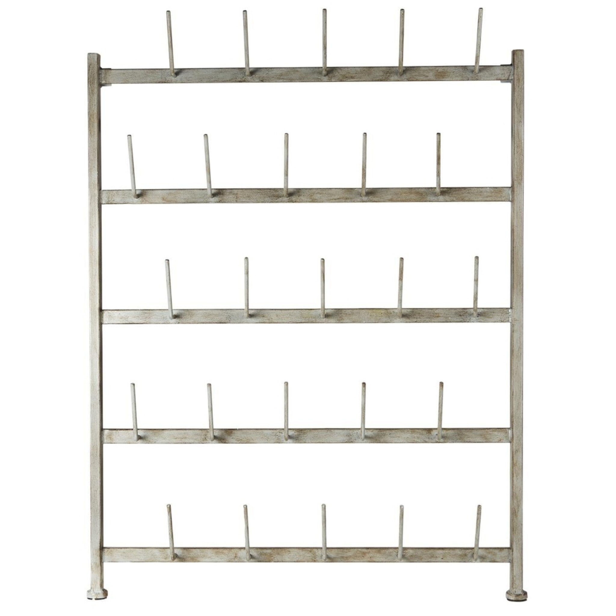 Becher Wanddisplay mit 25 Armen, grau 