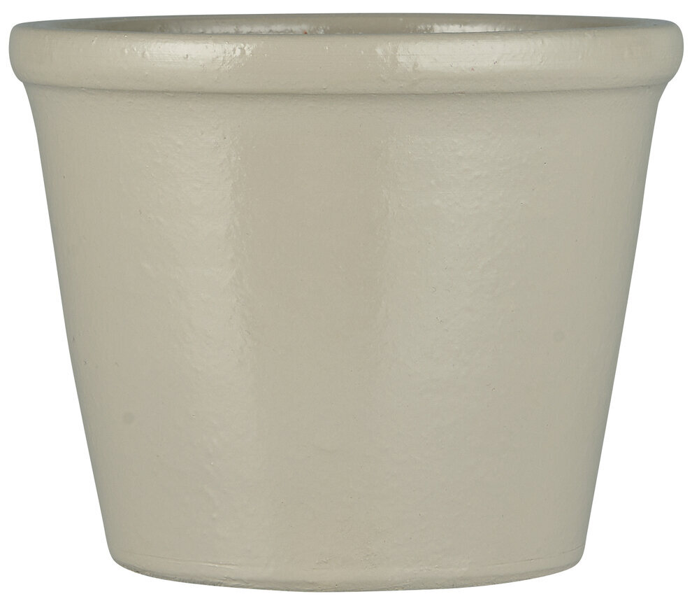 Blumentopf Halfdan mit dicker Kante, sand H16 x Ø19 cm