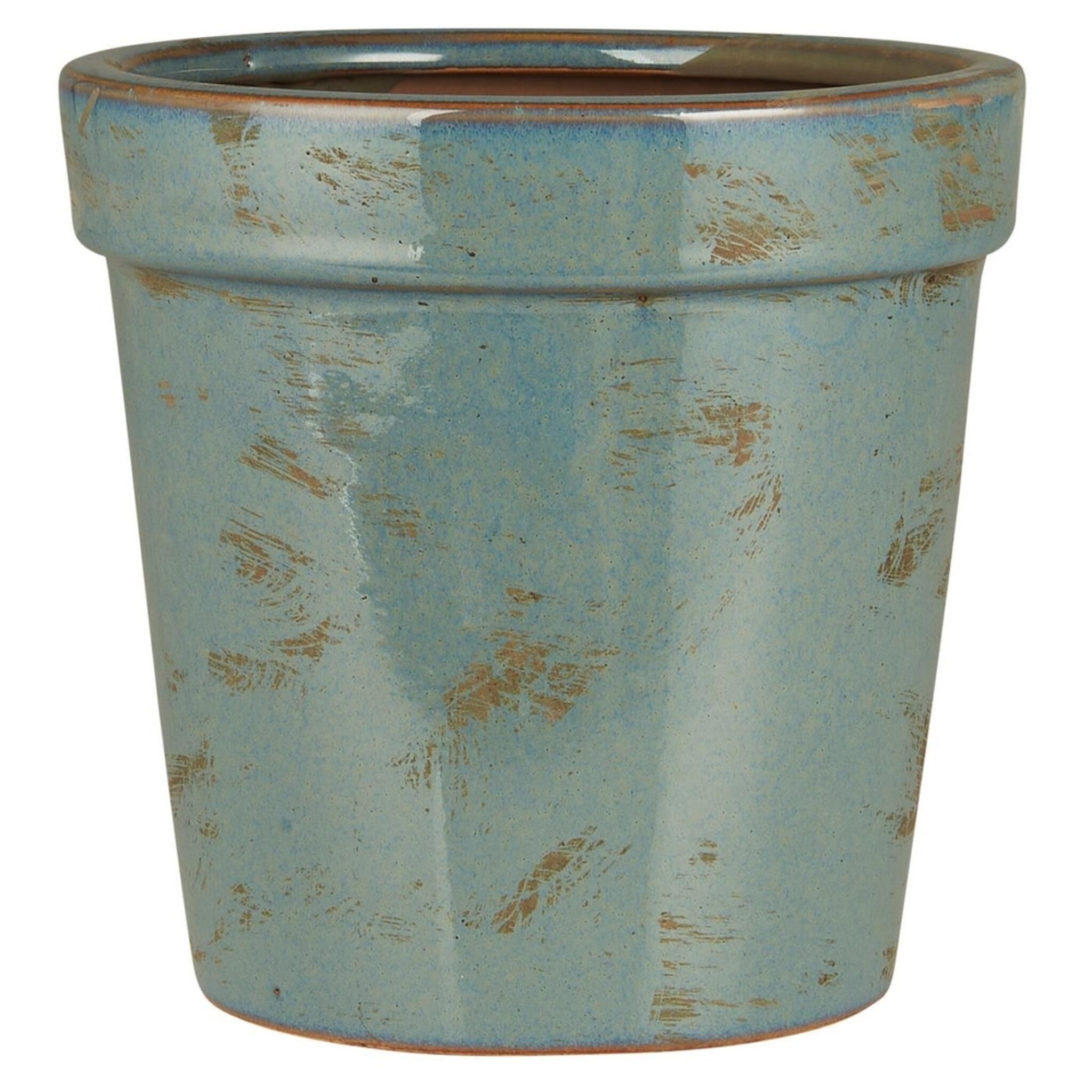 Blumentopf Marina Antik-Look, blau Höhe 14, Ø 14.5 cm