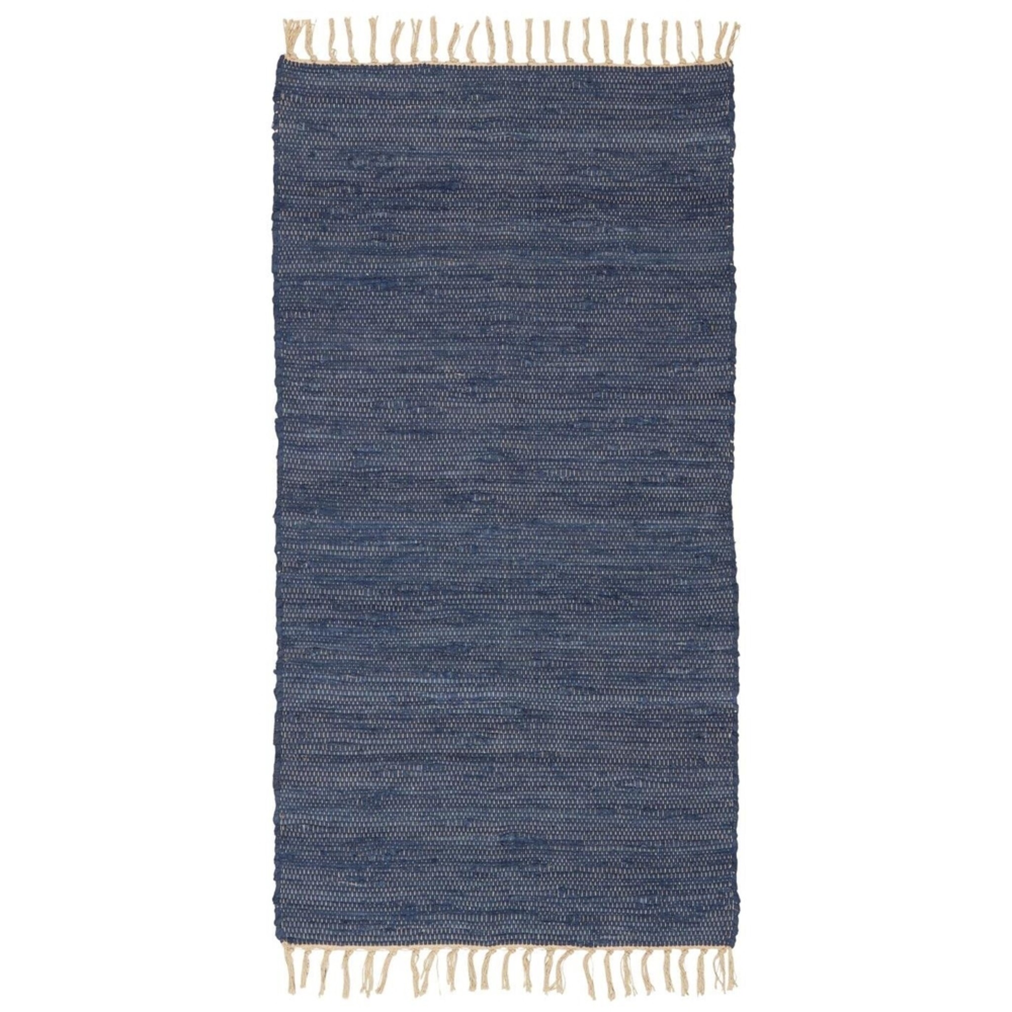 Bodenläufer aus Baumwolle, blau 