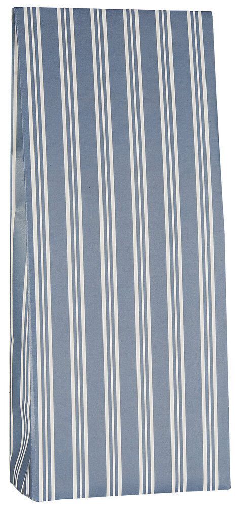 Buntfalttüte blau gestreift, blau gestreift 12 x 7 x 30,5 cm