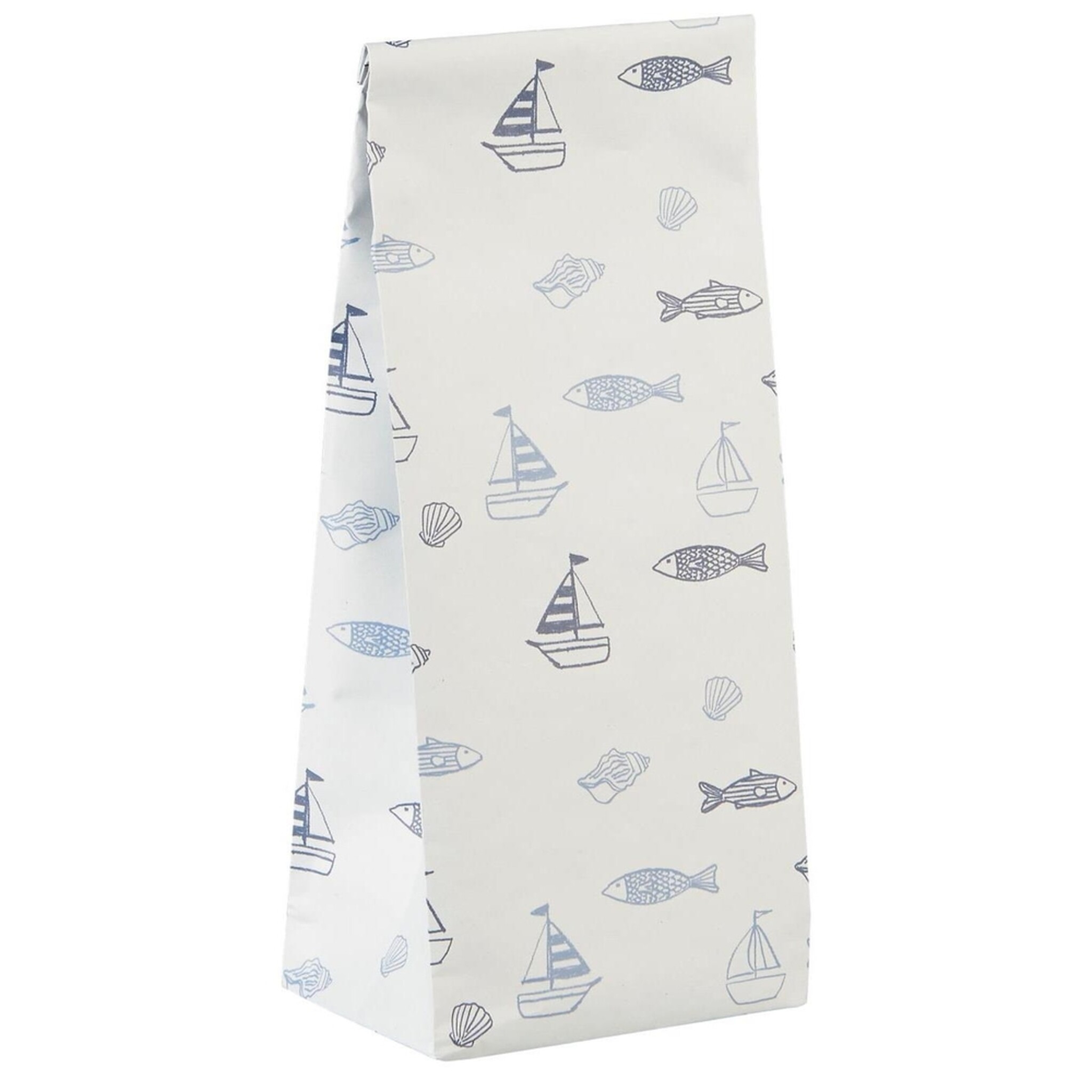 Buntfalttüte Meer, blau 9 x 6 x 22.5 cm