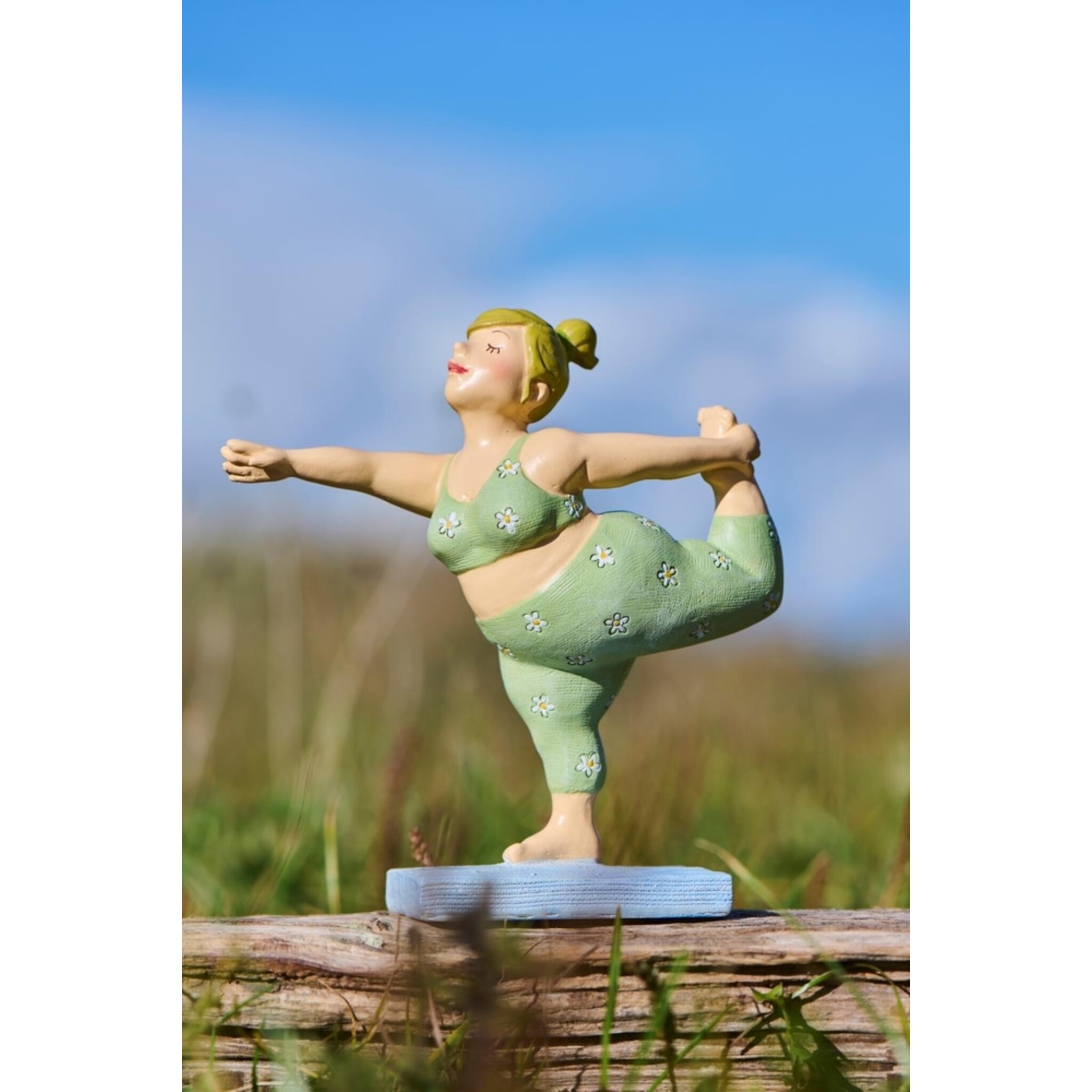 IB Laursen Yoga-Dame - Humorvolle Dekofigur aus Polyresin, diverse 