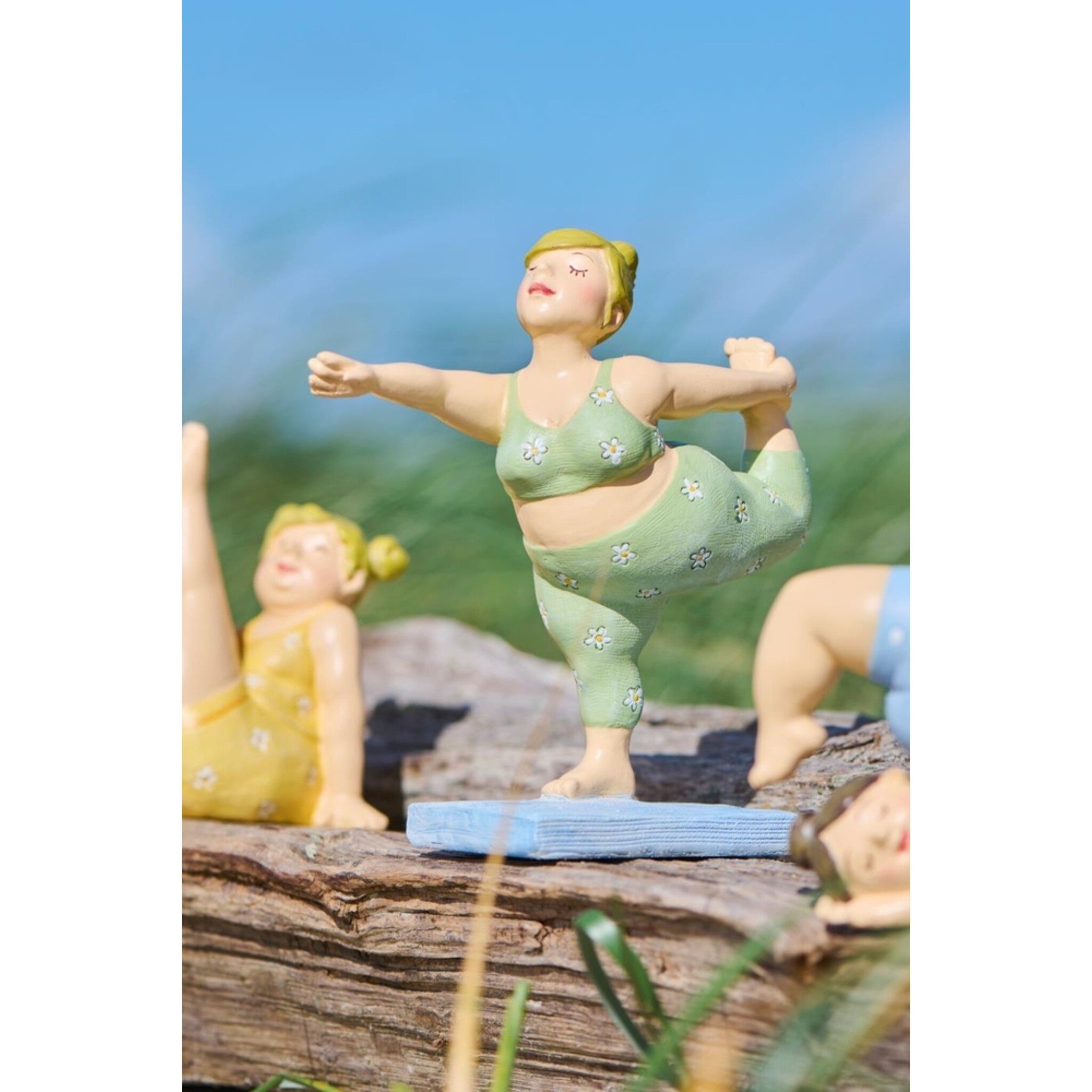 IB Laursen Yoga-Dame - Humorvolle Dekofigur aus Polyresin, diverse 