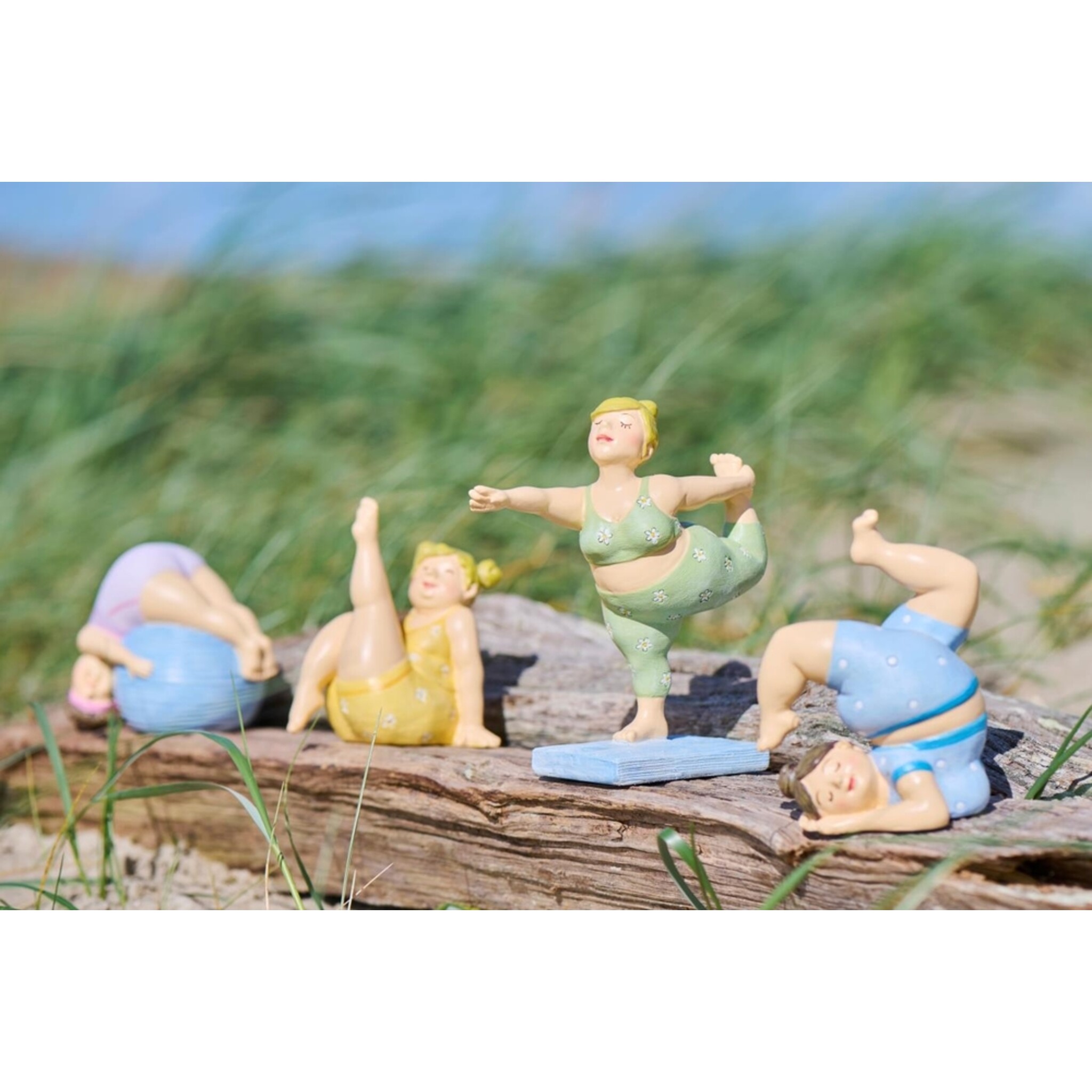 IB Laursen Yoga-Dame - Humorvolle Dekofigur aus Polyresin, diverse 