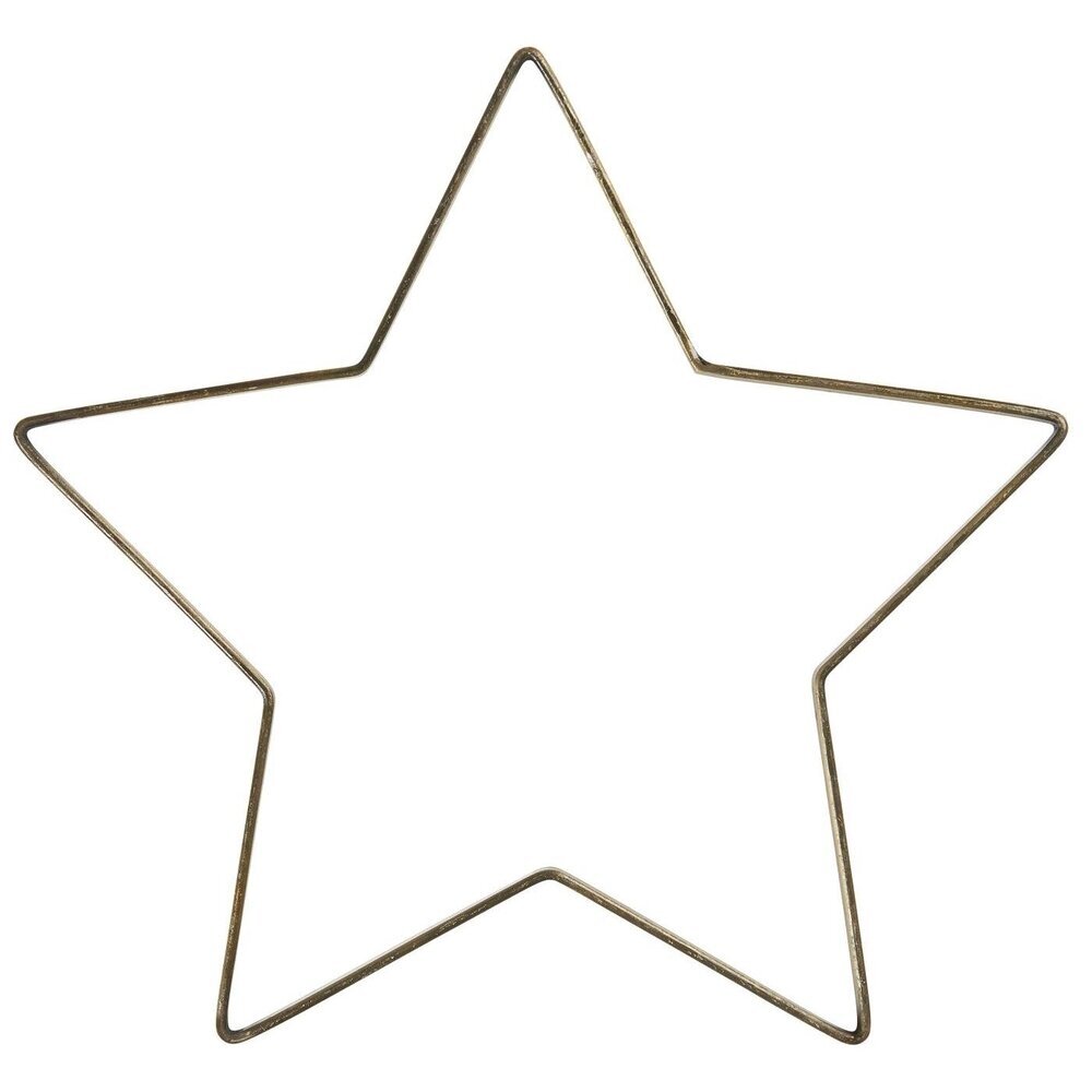 Deko Stern Stella Metall, gold Ø 20 cm