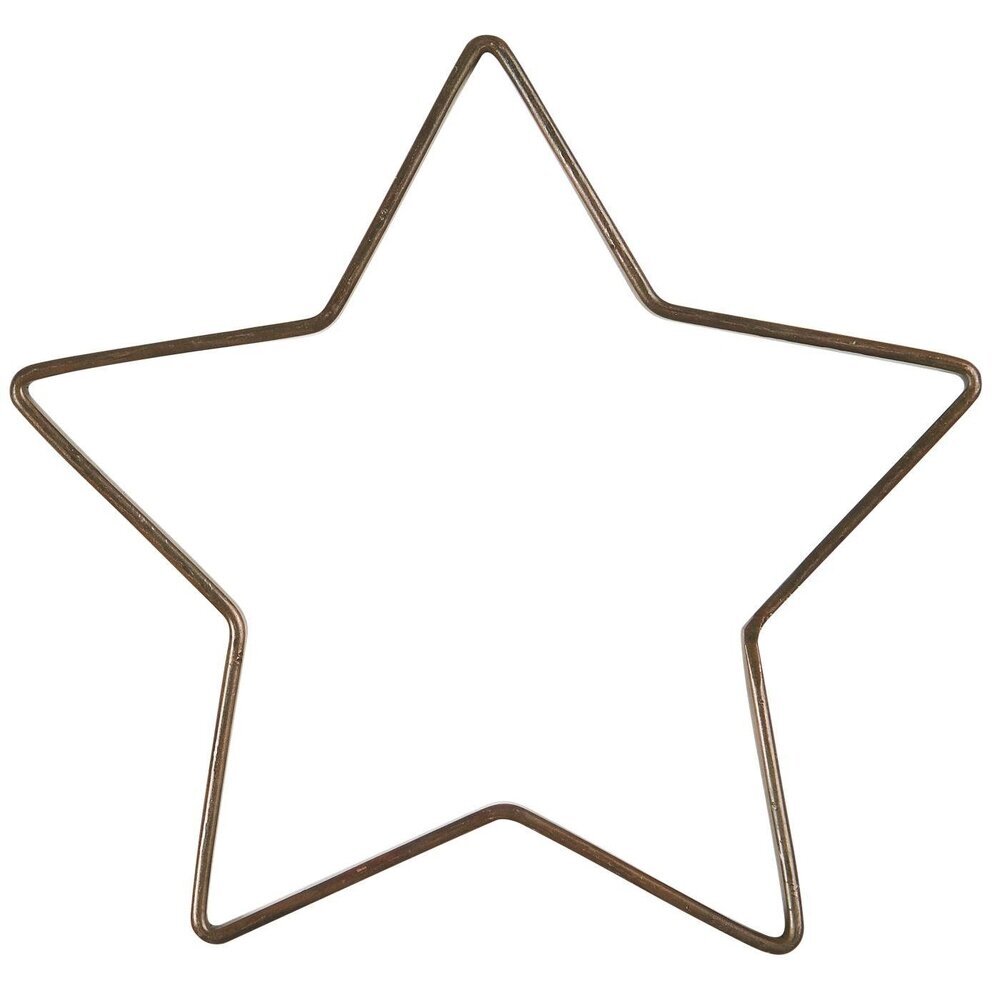 Deko Stern Stella Metall, grau Ø 30 cm