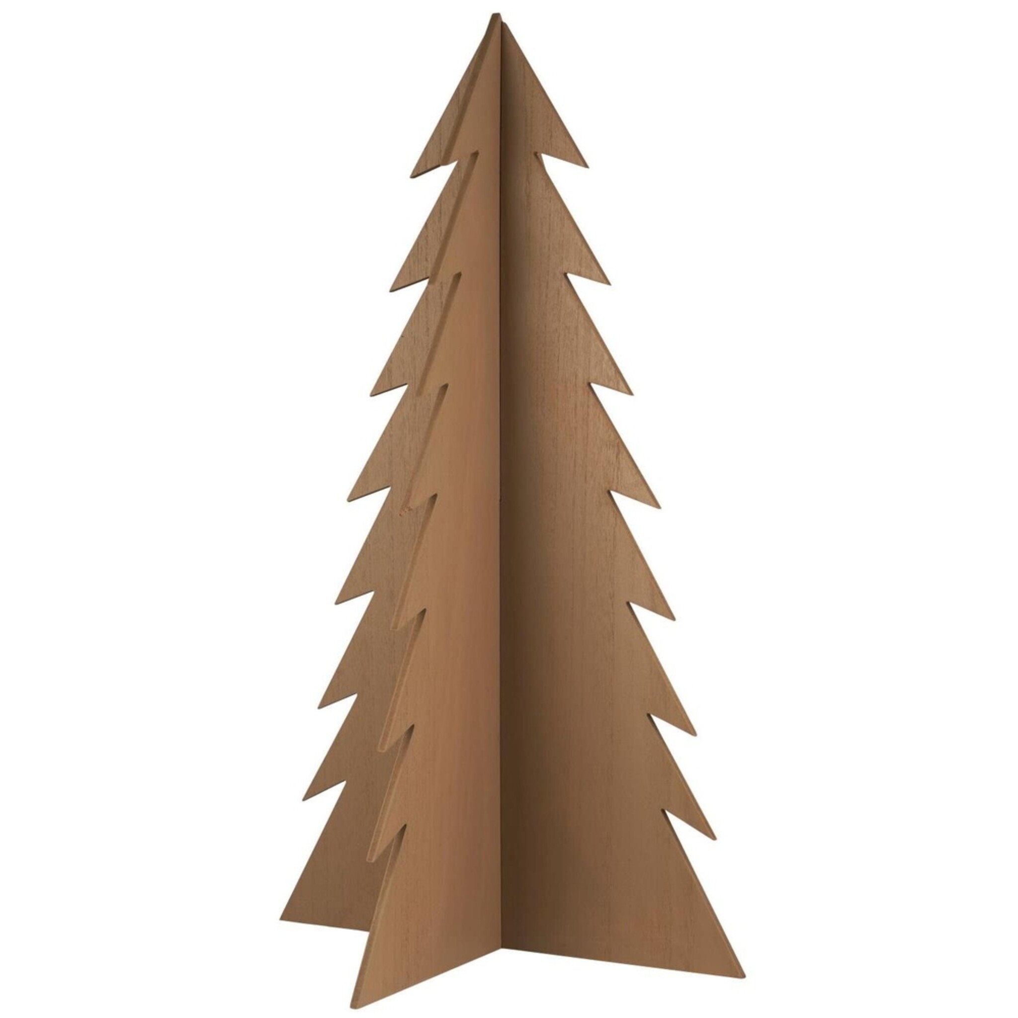 Deko Tannenbaum stehend aus Holz, grün 50 x 50 x 90 cm