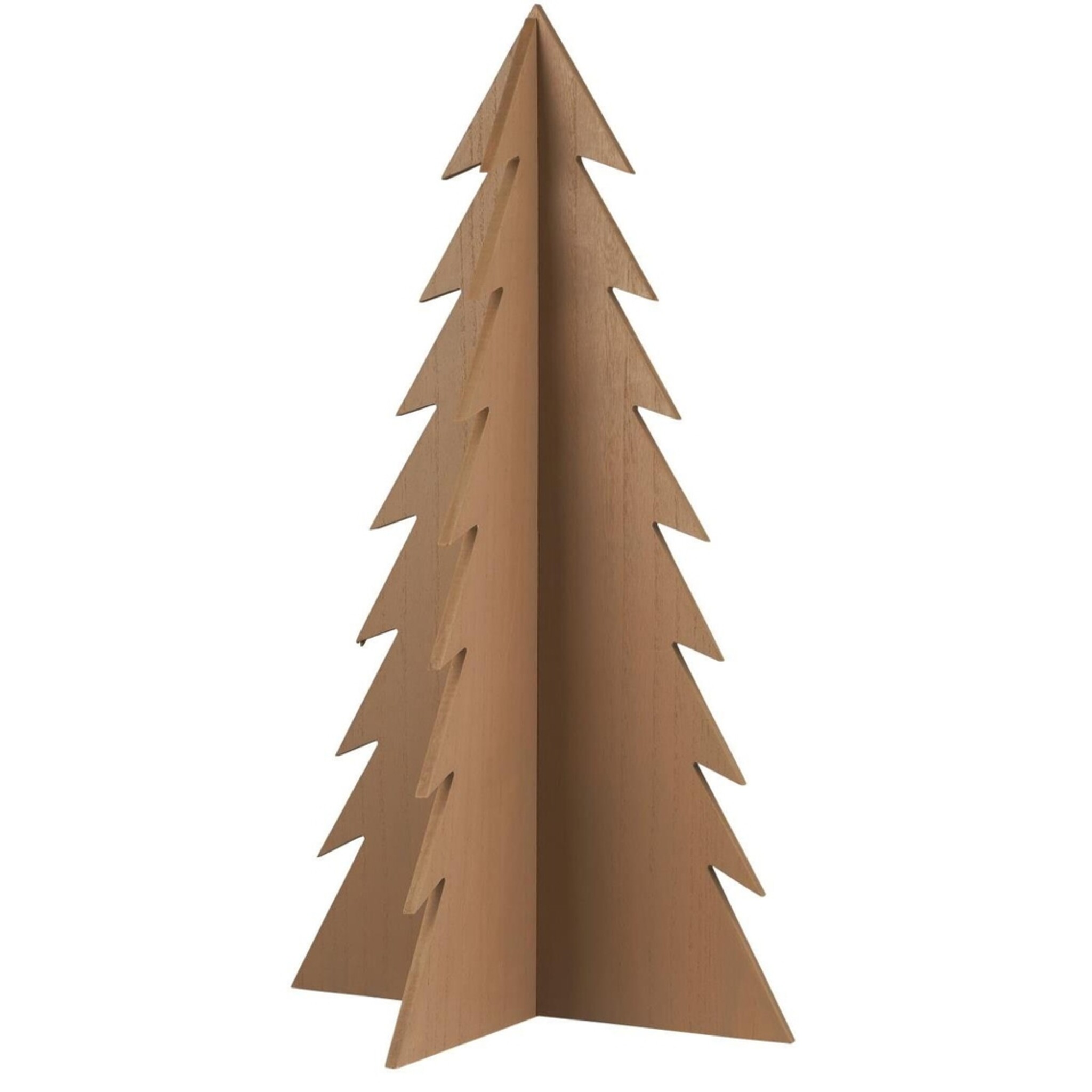 Deko Tannenbaum stehend aus Holz, braun 39.5 x 39.5 x 70 cm