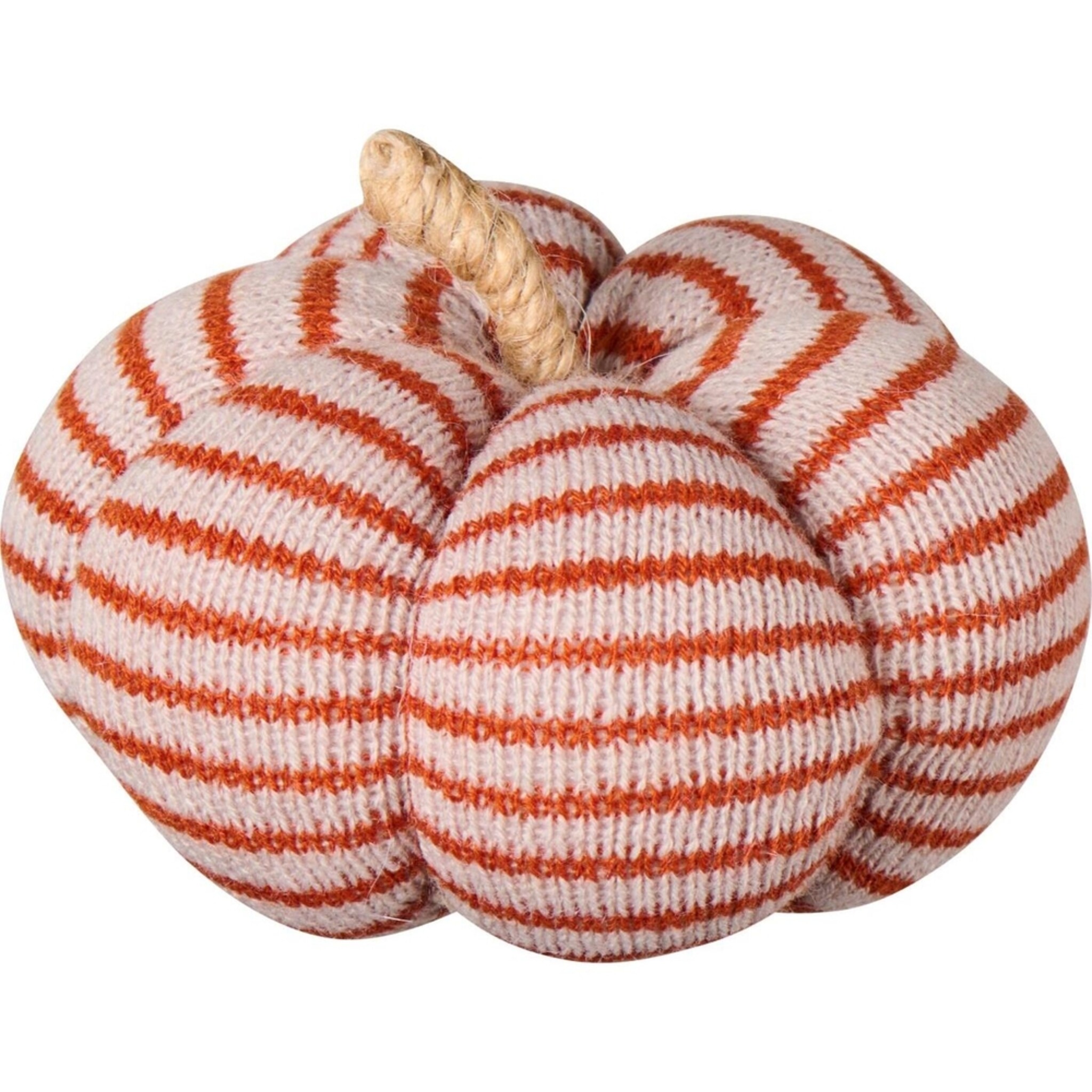 Dekokürbis aus Stoff, rot Höhe 7, Ø 10 cm