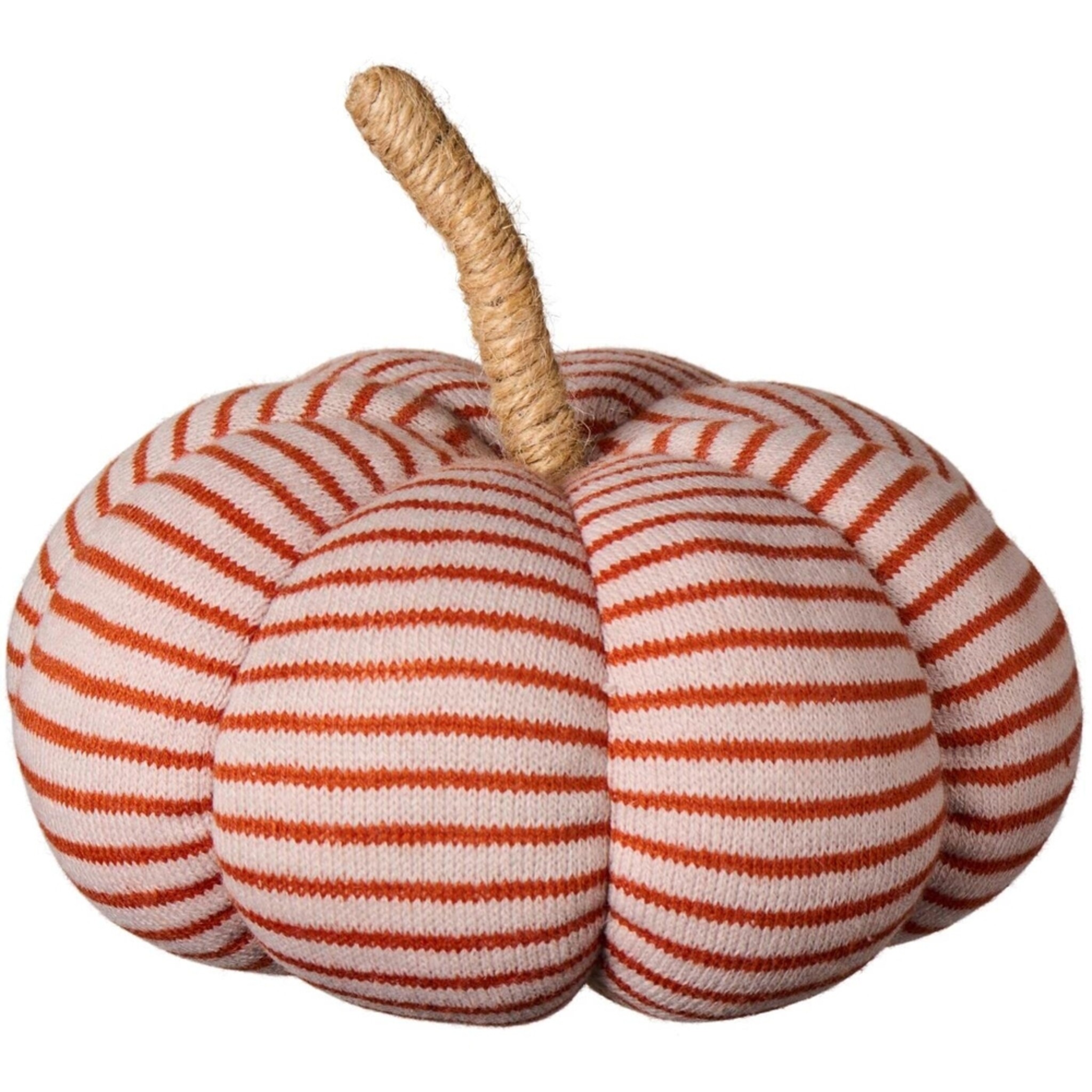 Dekokürbis aus Stoff, rot Höhe 12, Ø 20 cm