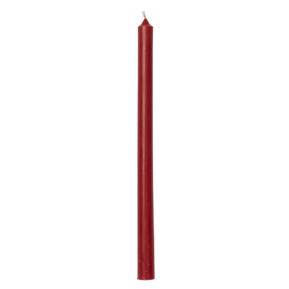 Dünne hohe Kerze 20 cm, Ø 1,3 cm, rot 
