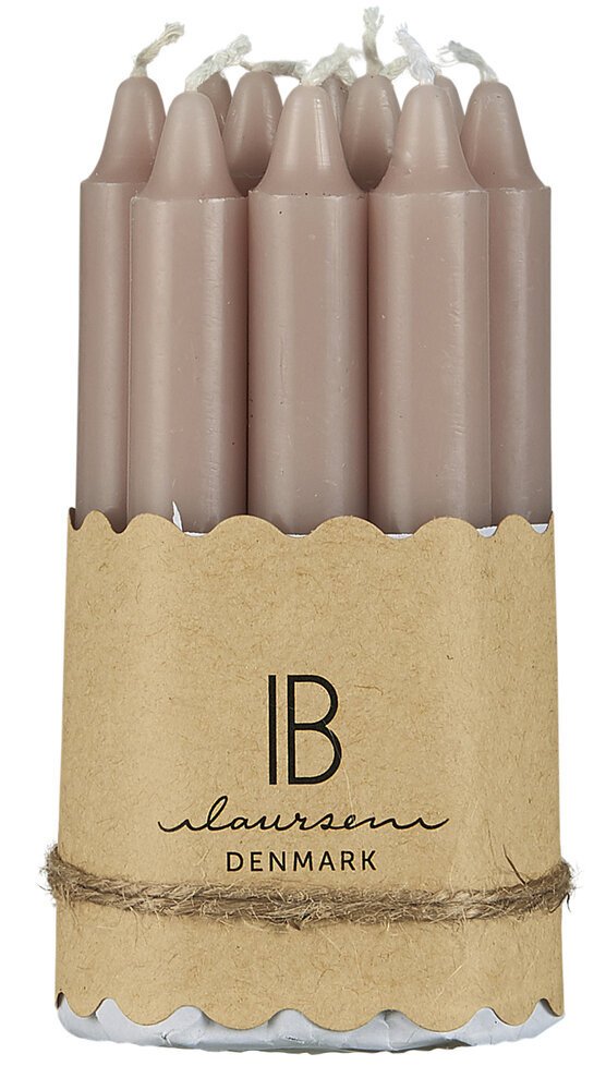 Dünne Kerzen 10 Stück, malva 