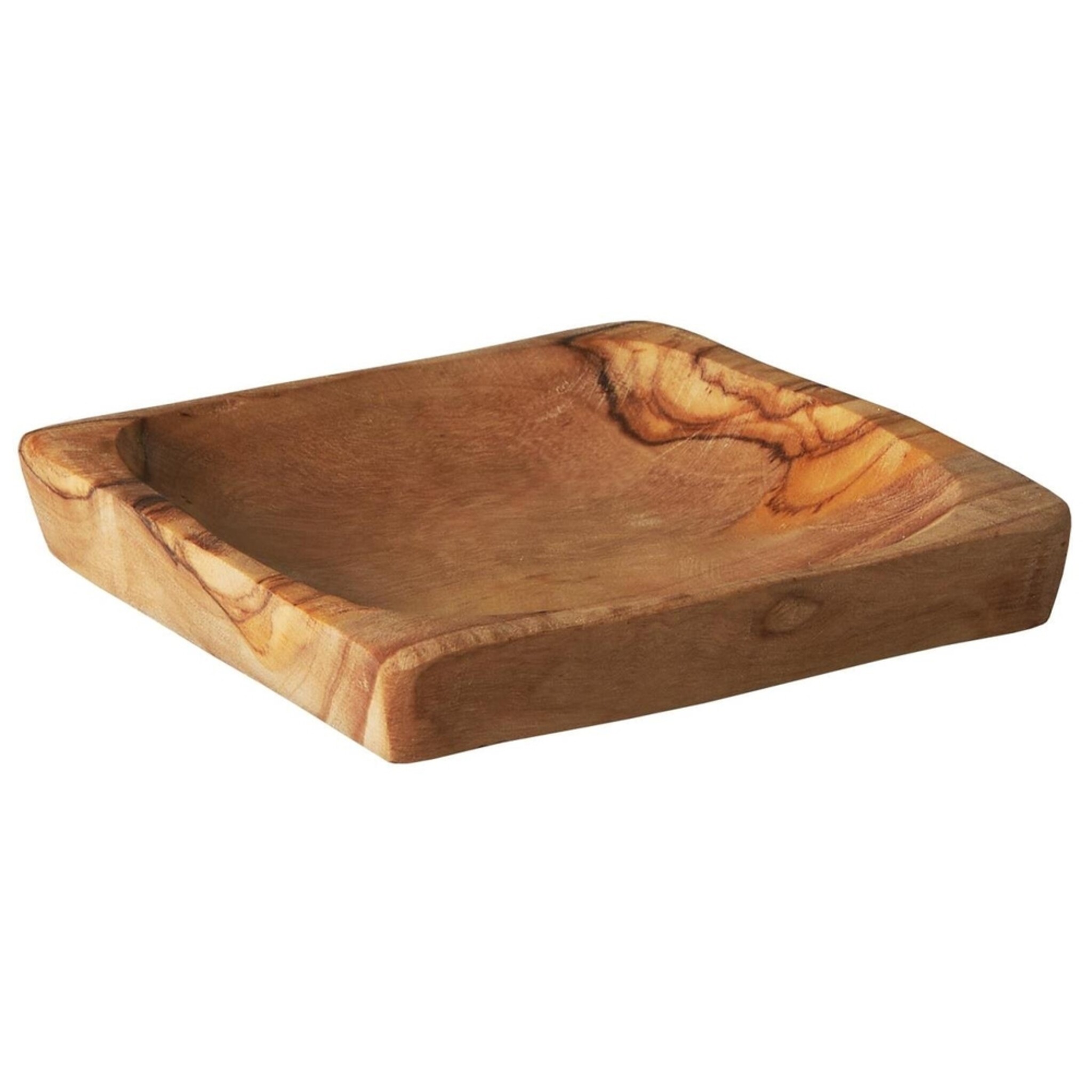Eckige Schale mini aus Olivenholz, natur 