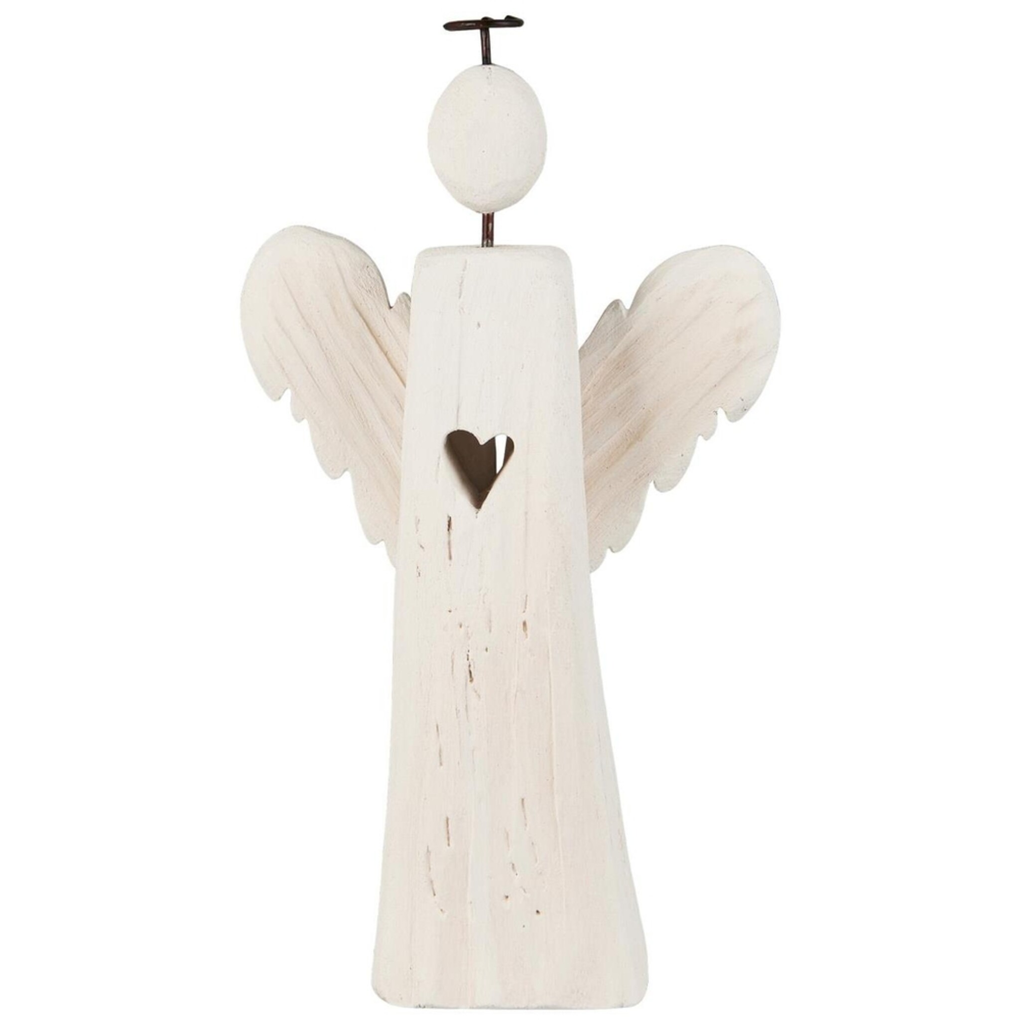 Engel stehend Lucia, weiss 13.7 x 4.7 x 24 cm