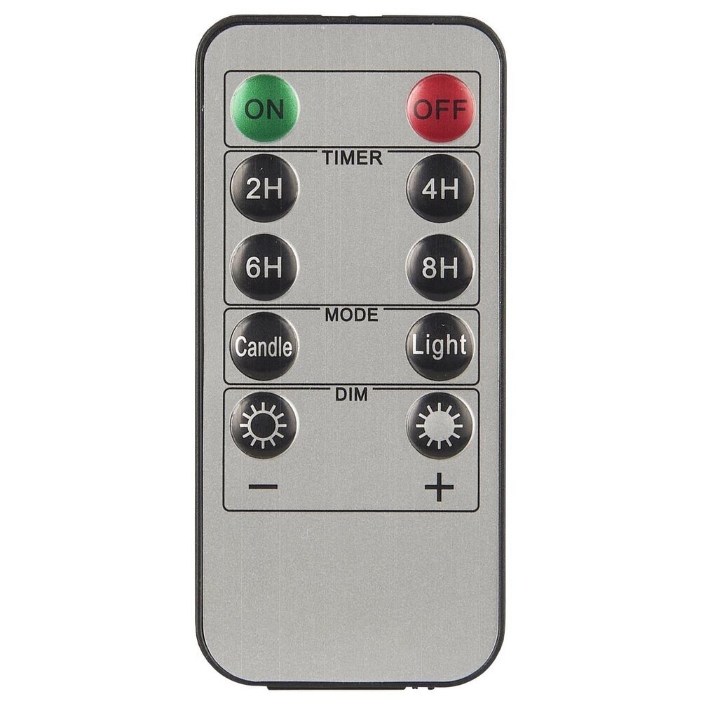 Fernbedienung für IB Laursen LED-Stumpenkerze mit Timer, grau