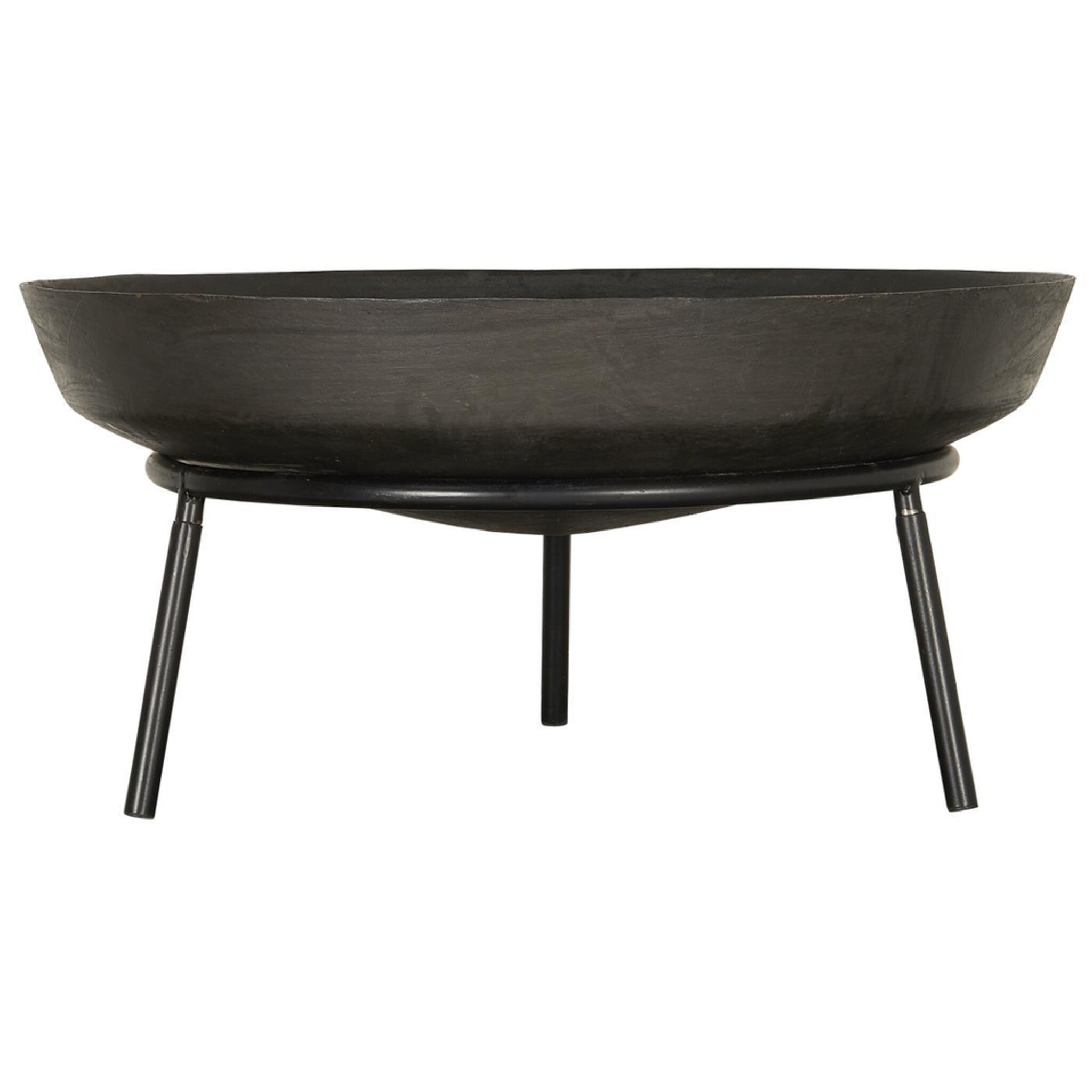 Feuerschale auf Ständer, schwarz 