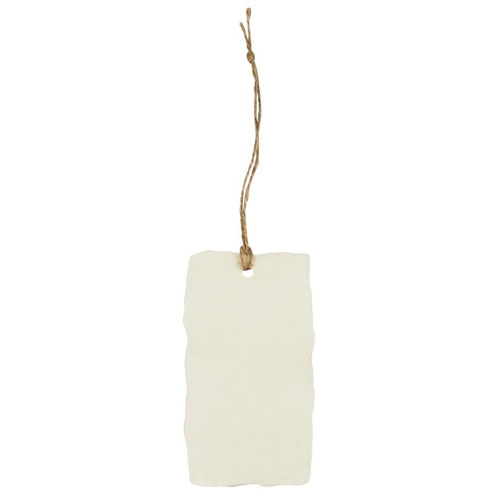 Geschenkanhänger mit Juteschnur, offwhite 