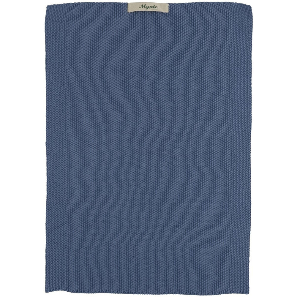 Geschirr Handtuch Mynte gestrickt, cornflower 