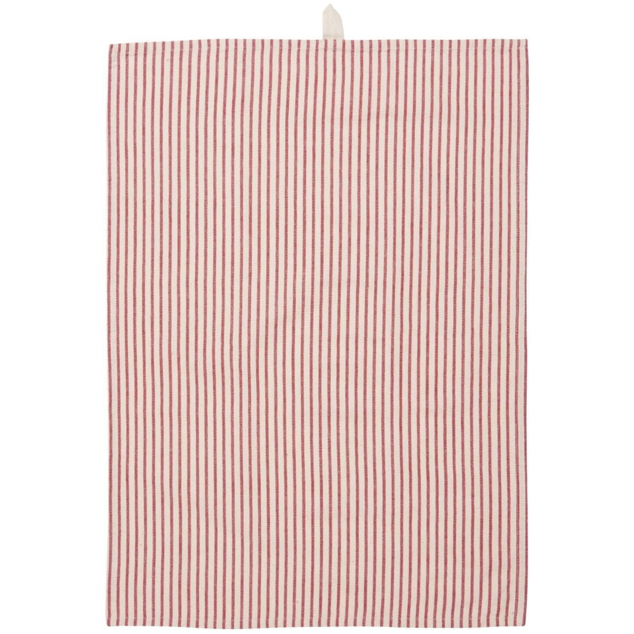 Geschirrtuch Ingrid Gestreift, rot 