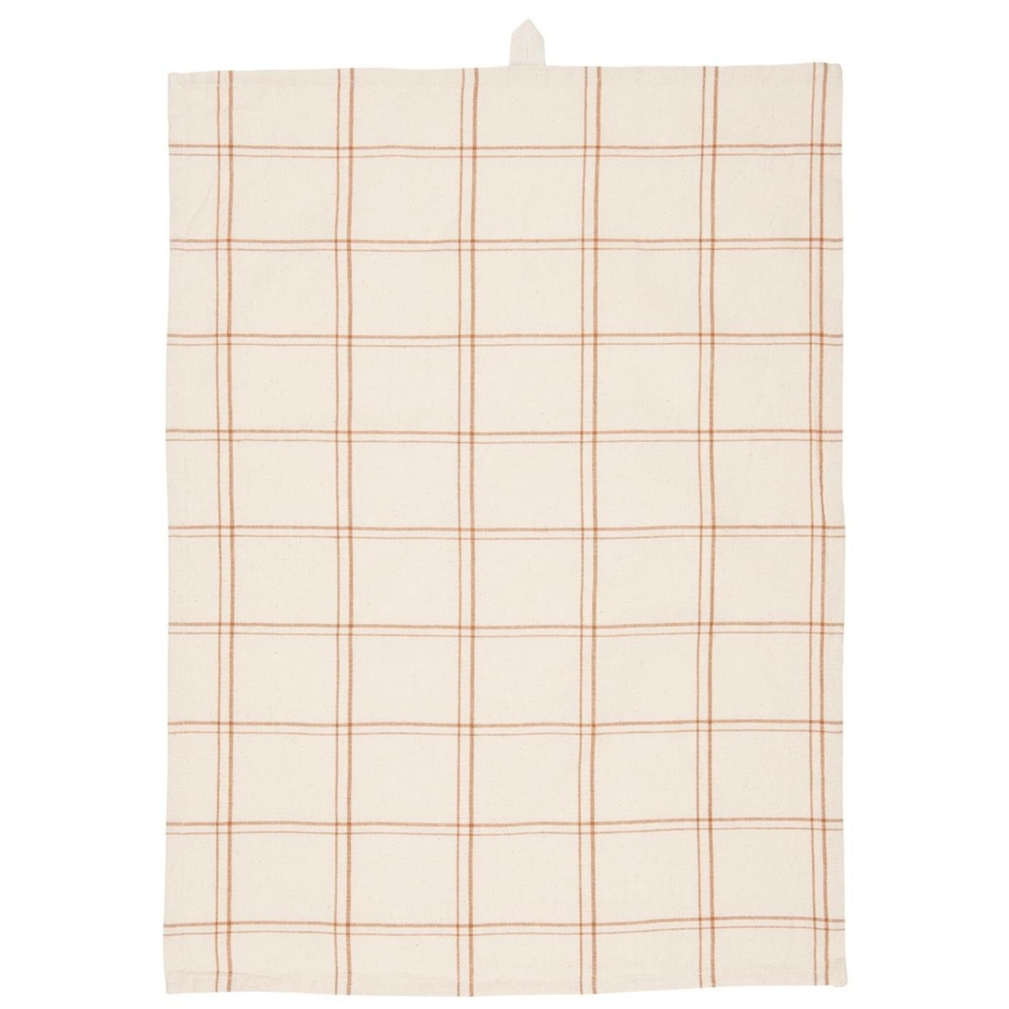 Geschirrtuch Leonard mit Karomuster, braun 