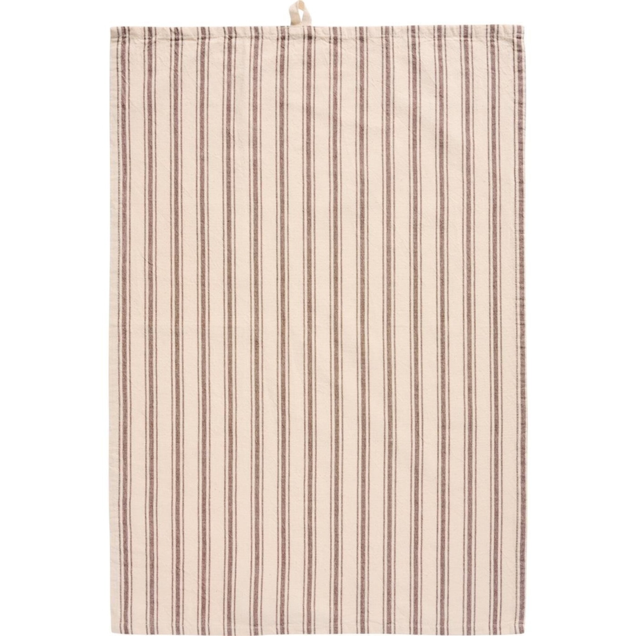 Geschirrtuch schmale und breite Streifen, braun 