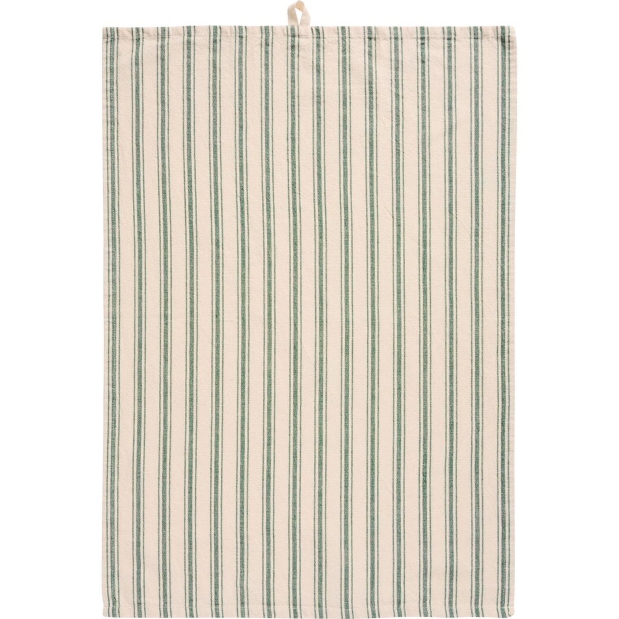 Geschirrtuch schmale und breite Streifen, grün 