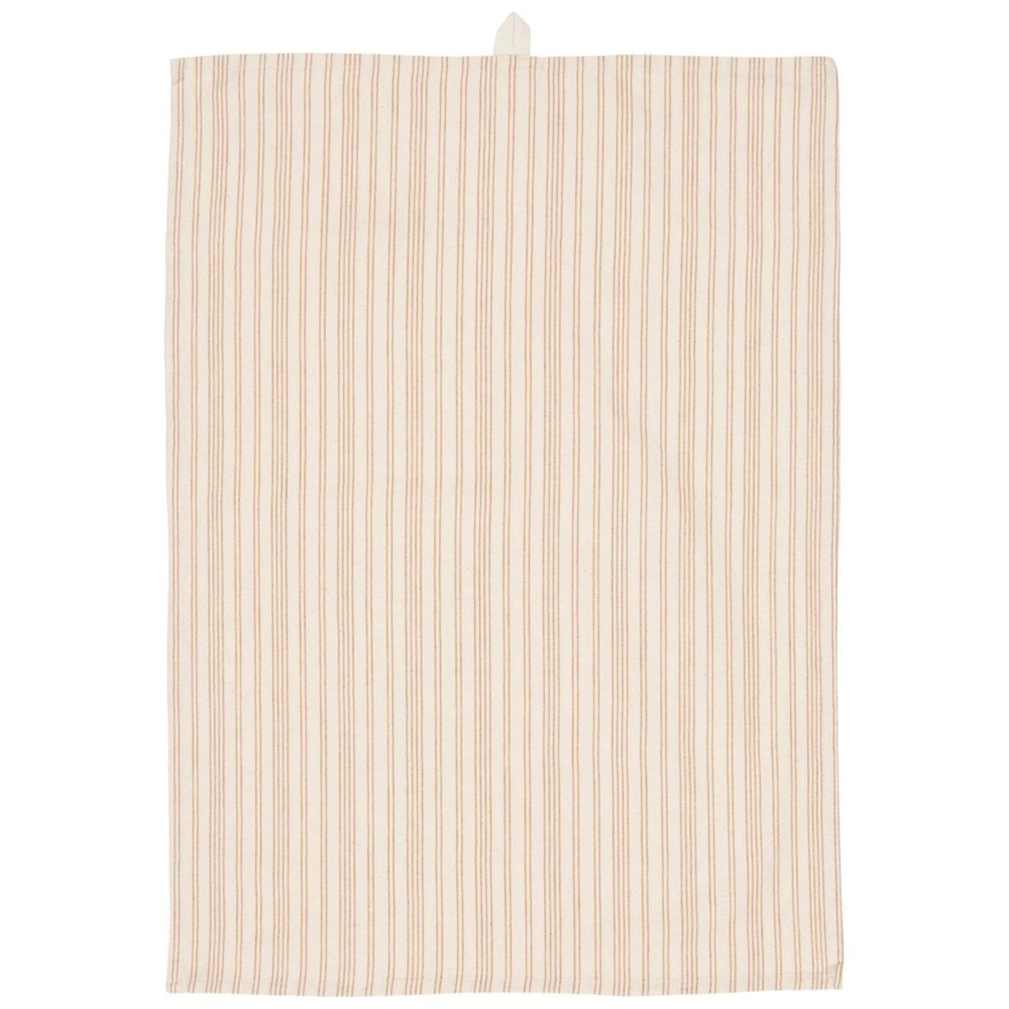 Geschirrtuch Tilde mit Streifen, braun 