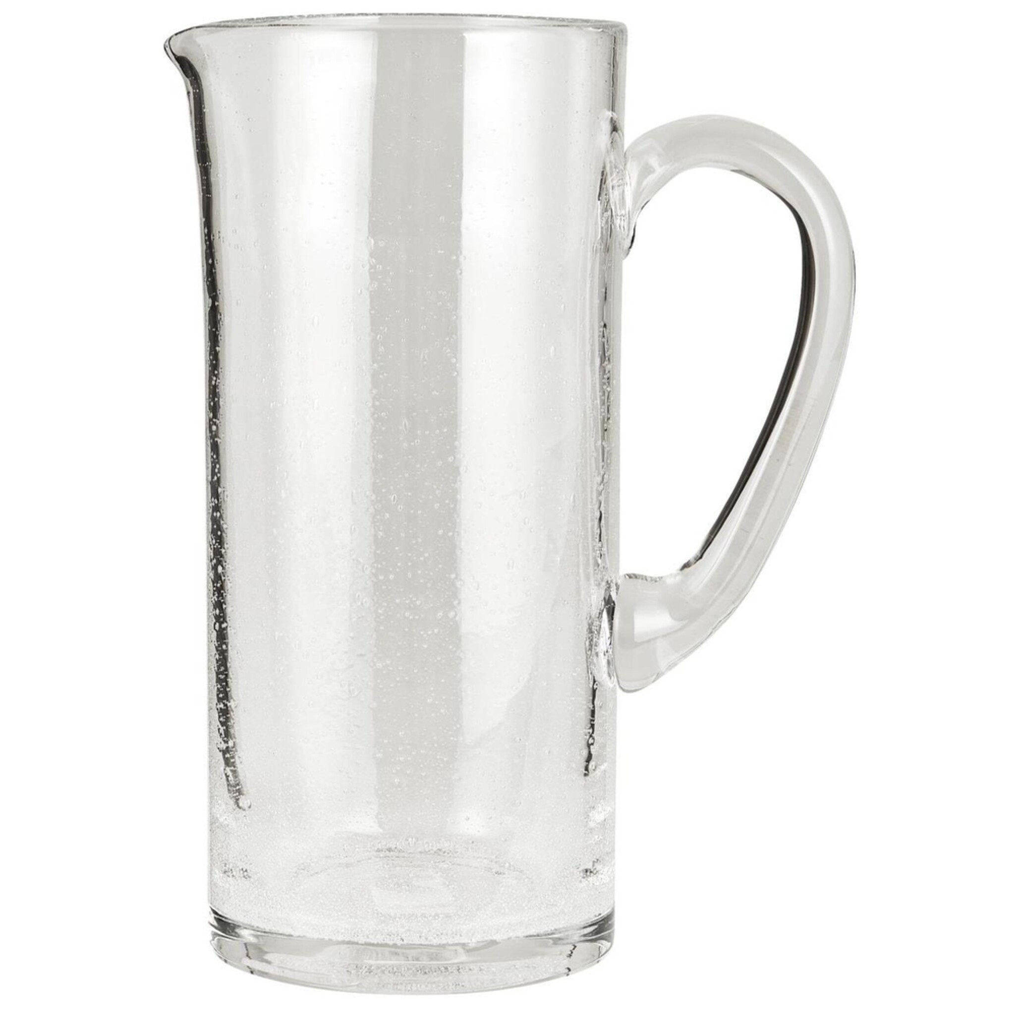 Glas-Kanne mit Bläschen, klar 