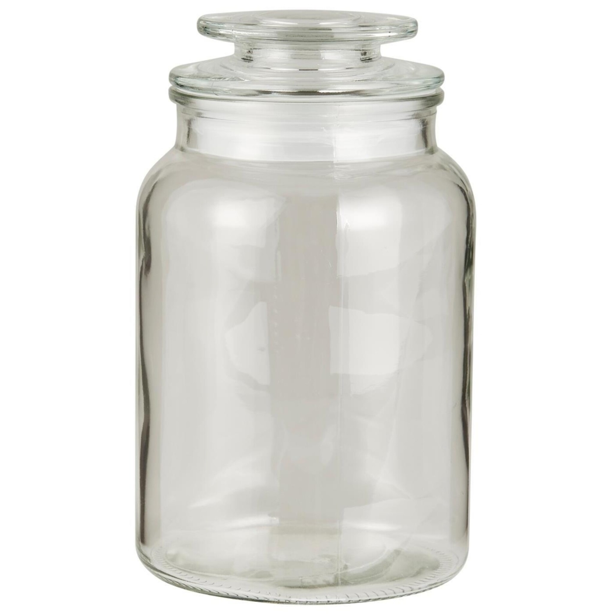 Glasbehälter Krug mit Deckel, klar Höhe 19.5, Ø 11.3 cm, 1250 ml