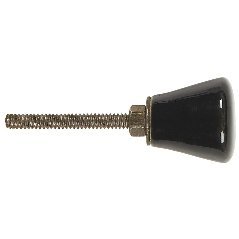 Griff aus Keramik konisch, schwarz 