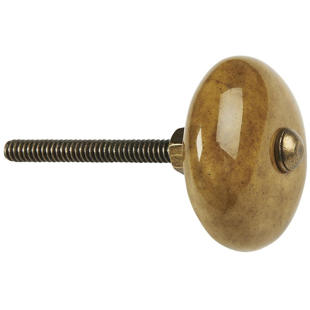 Griff Keramik für Schränke und Schubladen, olivgrün 