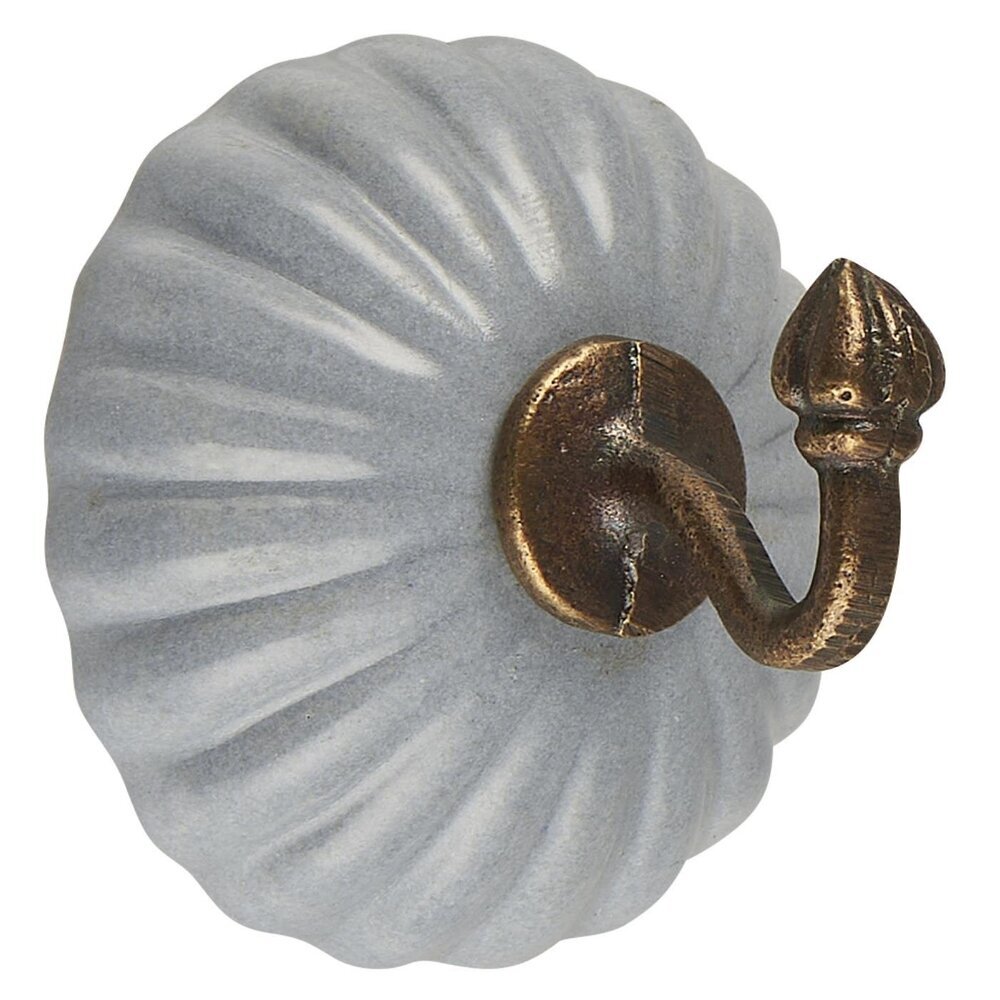 Haken einfach aus Keramik, grau 